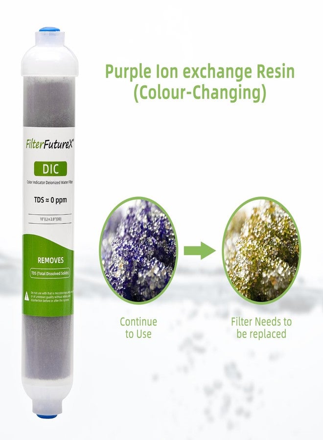 FilterFutureX Di Filter Color Changing Mixed Bed Ion Exchange Resin Deionization DI Aquarium Filter Reduce TDS (2 Packs) - Image 5